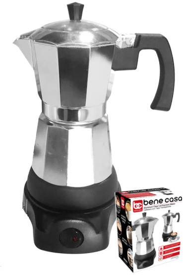 CAFETERA ELECTRICA EXPRESO GRIS 6 TAZAS BC-97993