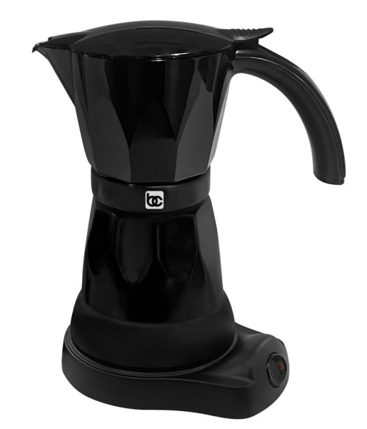 ELECTRIC ESPRESSO MAKER 6 CUPS ALL BLACK BC-90270