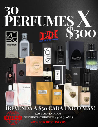 30 PERFUMES ARABES POR $300