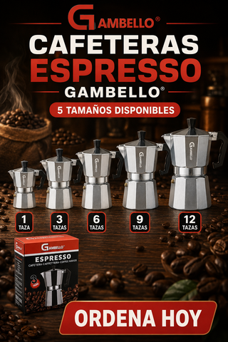 GAMBELLO CAFETERA DE ALUMINIO