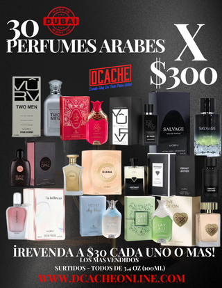 30 PERFUMES ARABES POR $300