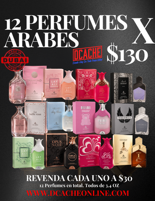 12 PERFUMES POR $130 LA SERA HECHO EN DUBAI
