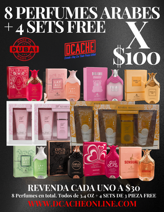 8 Perfumes Arabes + 4 SETS FREE