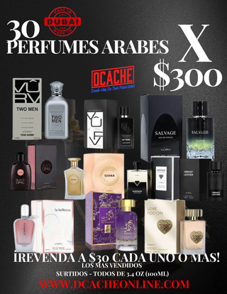 30 PERFUMES ARABES POR $300