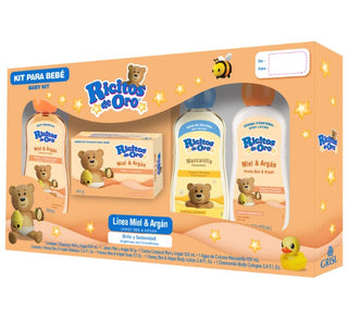 RICITOS DE ORO MIEL Y ARGAN SET 4PCS MINI KIT