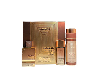 SET AL HARAMAIN AMBER OUD EXTREME GOLD 3 PCS